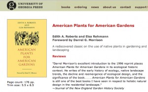 An underused, underrecognized classic book that melded gardening and ecology.